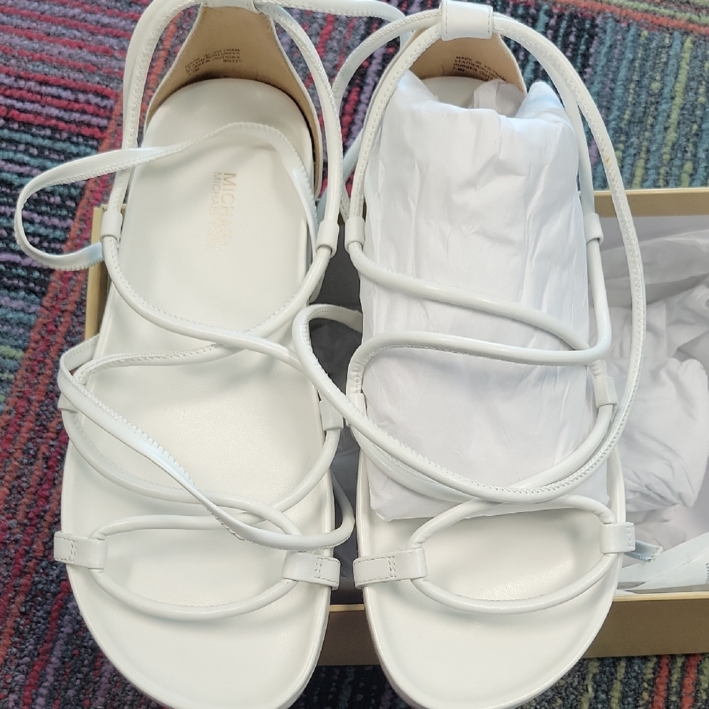 Michael Kors White Modern Sandals